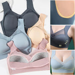 Bralette sans fil à bretelles élastiques et sans couture
