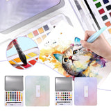 Ensemble aquarelle pailleté/métallique