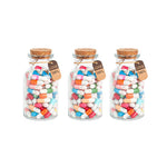 Lettres Capsule Message dans la bouteille (couleurs mélangées)
