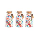 Lettres Capsule Message dans la bouteille (couleurs mélangées)