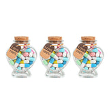 Lettres Capsule Message dans la bouteille (couleurs mélangées)