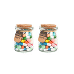 Lettres Capsule Message dans la bouteille (couleurs mélangées)
