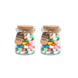 Lettres Capsule Message dans la bouteille (couleurs mélangées)
