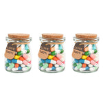 Lettres Capsule Message dans la bouteille (couleurs mélangées)