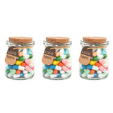 Lettres Capsule Message dans la bouteille (couleurs mélangées)