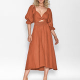 Robe multi-usage à manches lanterne