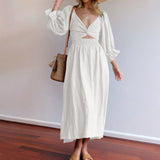 Robe multi-usage à manches lanterne