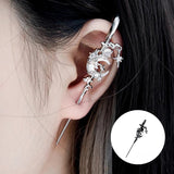 Boucles d'oreilles diamant avec étoile et lune