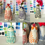 Vase pour chat à pois