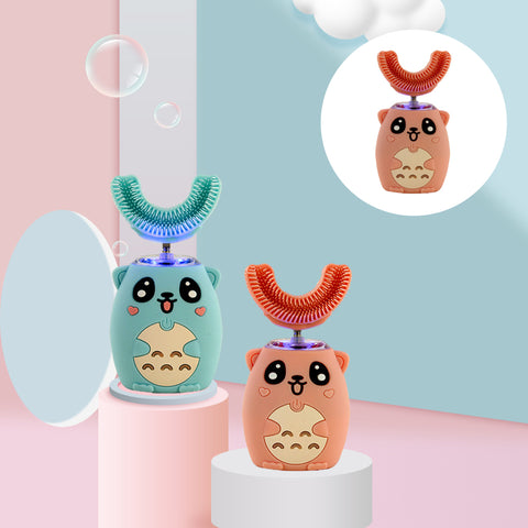 Brosse à dents électrique en forme de U pour enfants