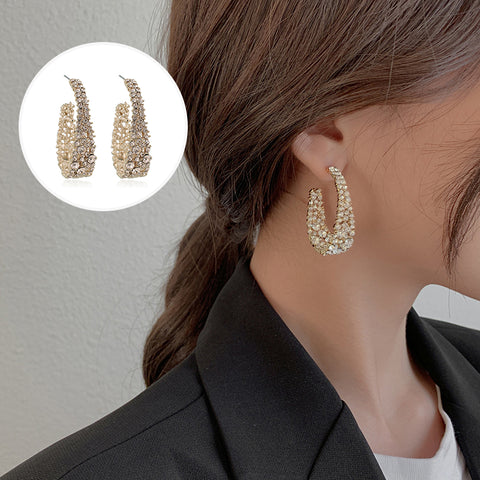 Boucles d'oreilles strass personnalisées