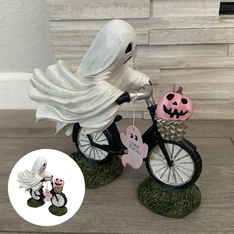 Mignon ornement de bicyclette fantôme