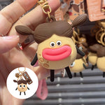 Porte-clés créatif et amusant en silicone, pendentif cloche