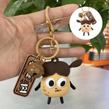 Porte-clés créatif et amusant en silicone, pendentif cloche