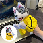 Poupée en peluche avec gants Husky