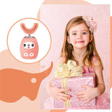 Brosse à dents électrique en forme de U pour enfants