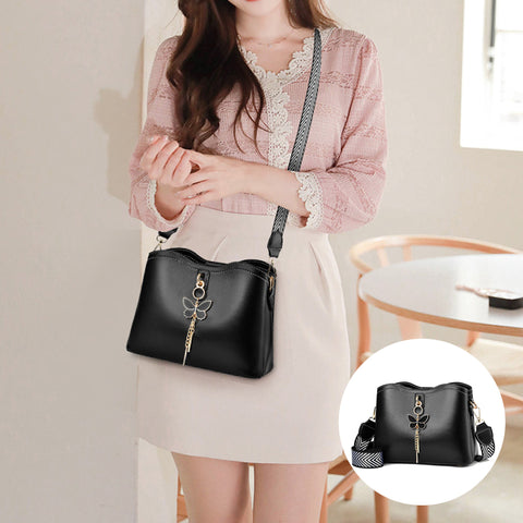 Sac à bandoulière pour Femmes avec Pendentif Papillon