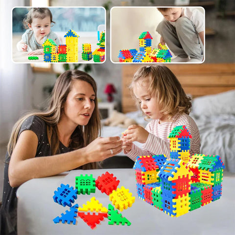 Blocs de construction à emboîter de type gaufre
