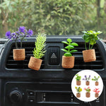Mini Plante Décoratif Polyvalent de Voiture et Frigo