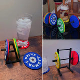 Sous-verre pour Plaque de Poids Set de 4