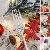 Histoire d'amour fourchette en acier inoxydable