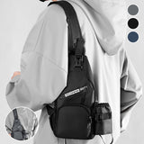 Sac de poitrine pour bouteille d'eau en film de cuir pour hommes