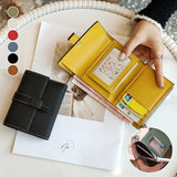 Portefeuille court coloré