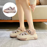 Sandales plateforme strass creux femme