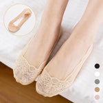 Chaussettes de doublure en dentelle pour femmes