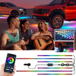 Bande LED flexible RVB étanche pour châssis de voiture(4pcs)