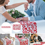 Chemin de table sur le thème de la Saint-Valentin