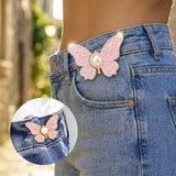 Boucle de taille papillon perle