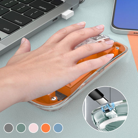 Souris sans fil Bluetooth transparente