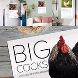Calendrier mural Big Cocks 2024 - Une collection élégante de photos de coqs