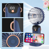 Ventilateur portable à 5 vitesses et affichage numérique
