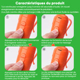 Stylo à bille en forme de carotte avec enregistreur vocal portable