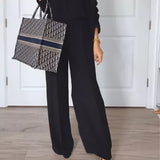 Pantalon à Plis en Crêpe