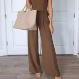 Pantalon à Plis en Crêpe