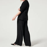 Pantalon à Plis en Crêpe