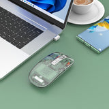 Souris sans fil Bluetooth transparente