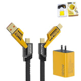 Chargeur rapide 120 W à double port USB et double port Type-C