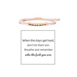 Bracelet Inspire tressé et ajustable