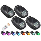 Luz estroboscópica RGB para techo de coche solar