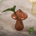 Vase à bourgeons champignon en verre fait main