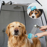 Nouvelle Brosse 2-en-1 pour Bain et Toilettage des Animaux