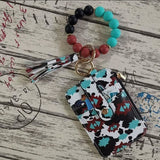 💖 Portefeuille porte-clés en silicone tendance