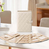 Livre de rangement portable pour bijoux en cuir de luxe
