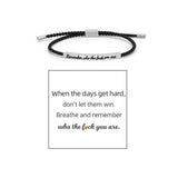 Bracelet Inspire tressé et ajustable