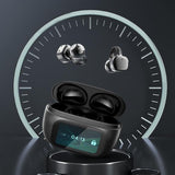 Casque d'écoute Clip-On à écran tactile LCD couleur Bluetooth 5.4 sans fil