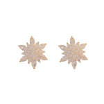 Boucles d'oreilles de luxe en forme de tournesol